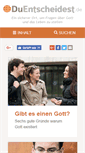 Mobile Screenshot of duentscheidest.com